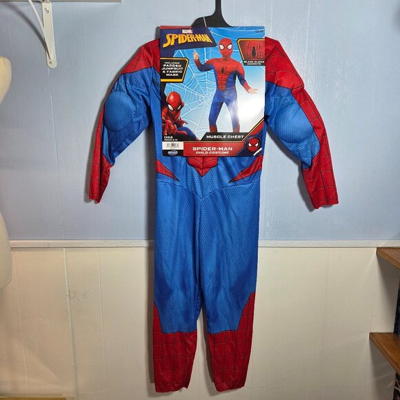 Marvel Other - Marvel Child's Medium Red Blue Padded Lightweight Spiderman Costume (NWT)